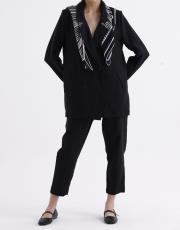 qooq minerva ceket siyah 2