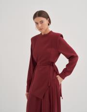 qooq vatka bluz bordo