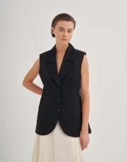 qooq pane yelek siyah