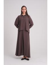 olbis gömlek kahverengi