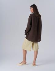 lin keten gömlek kahverengi 2