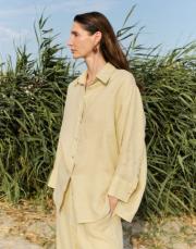 lin keten gömlek limon