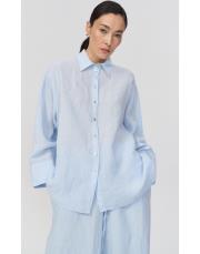 lin keten gömlek mavi