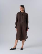 min keten gömlek kahverengi 2