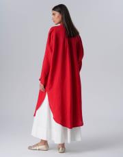 min keten gömlek kırmızı 2