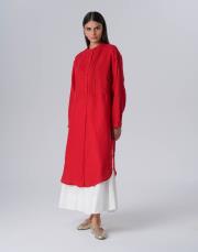 min keten gömlek kırmızı 3