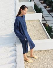 min keten gömlek mavi 2