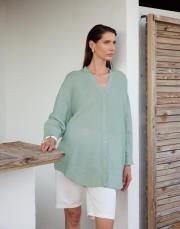 elba keten gömlek çağla