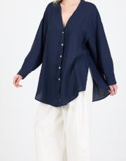 elba keten gömlek lacivert 4