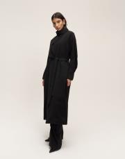 aller detaylı modal trenç siyah 2