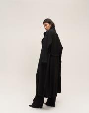 aller detaylı modal trenç siyah 3