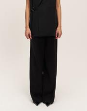 modal straight pantolon siyah