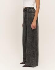 yıkamalı denim pantolon füme 3