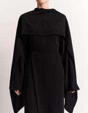 şallı üst ve kapamalı pantolon takımı siyah 3