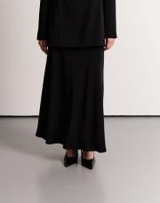 kloş midi etek siyah