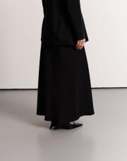 kloş midi etek siyah 2
