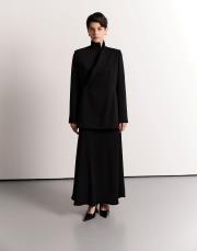 kloş midi etek siyah 3