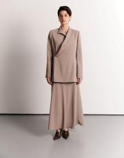 kloş midi etek vizon 3