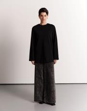 nakışlı sweat siyah