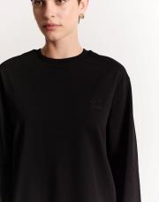 nakışlı sweat siyah 4