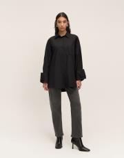 fit denim pantolon füme