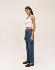 fit denim pantolon koyu mavi 2