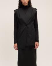 asimetrik yelek siyah 3