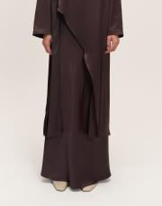 asimetrik etek kahve 2